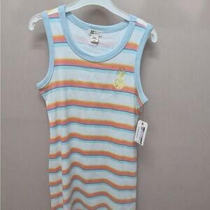 Billabong Kids Tank Top with Pastel Stripes